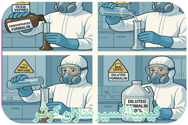 فرآیند رقیق سازی فرمالین فرآیند رقیق سازی فرمالین