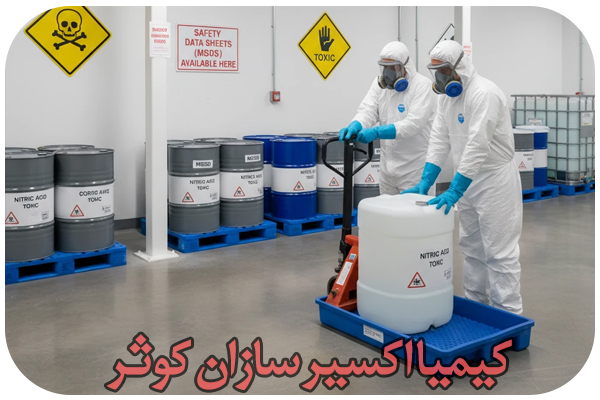 نکات ایمنی حمل اسید نیتریک نکات ایمنی حمل اسید نیتریک